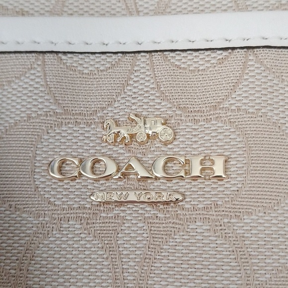 Coach F29960 Signature Jacquard File Crossbody Bag, Purse, Chalk - Picture 2 of 8
